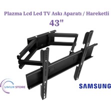Genel Samsung ile Uyumlu UE43U8000FUXTK 43'' 108/109 Ekran LCD LED Tv Hareketli Duvar Askı Aparatı