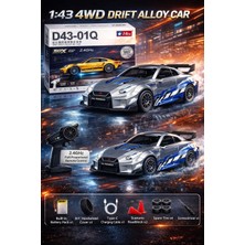 Aksoy Toys 1:43 Ölçek Nissan GTR-R35 Mini Metal Şarjlı Kumandalı Oyuncak Araba
