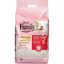 Pet's Family Bebek Pudrası Kokulu Doğal Bentonit Ince Taneli Kedi Kumu 10 Lt