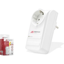 Marsilyan Şok Korumalı Tekli Priz - Beyaz