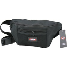 Nemere Freebek Bel Çantası  3 Fermuarlı Bölme + 1 Fileli Açık Bölme   10 x 11.5 x 25CM (4887)