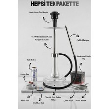 Gökkuşağı Nargile Premium Nargile Takımı %100 Çelik Nargile Takımı (Premium Paket) Her Şey Dahil Paket