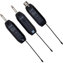 Magicvoice MV-19594 Uhf Göstergeli Kablosuz Amfi Mikrofon Enstrüman Aksesuarı Üçlü Set