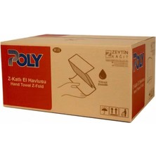 Poly Z Katlı Dispanser Havlu 12Lİ
