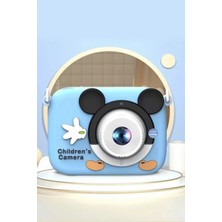 Marsilyan Dijital Fotoğraf Makineleri Oyunlu Çocuk Kamerası 1080P Hd CMR16 Mavi