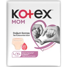 Kotex Mom Doğum Sonrası Emici Külot L/xl 24 Adet