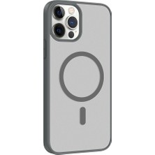 Adige Iphone 12 Pro Kılıf Babet Magsafe Şarj Özellikli Silikon + Ekran Koruyucu