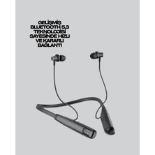 MidasTech Uzun Süreli Kullanım Boyun Askılı Kablosuz Kulaklık – Hızlı Şarj, Ergonomik Tasarım Midas