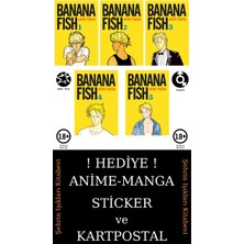 Gerekli Şeyler Yayıncılık Banana Fish 1-2-3-4-5 Manga Seti (5 Kitap) / Anime-Manga Sticker ve Kartpostal Hediyeli
