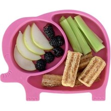 Nemere Bebek ve Çocuk Için Sevimli Fil Model Desenli Yemek Bebek Mama Kabı Bölmeli Tabak (4887)