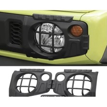 Aftermarket 2019+SUZUKİ Jimny Uyumlu Ön Far Koruma Kaplama Çerçevesi Mat Siyah Ithal Ürün