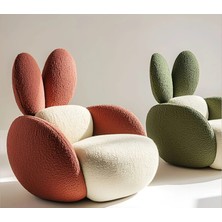 Pugimo Bunny-Pop Çift Renkli Bukle Çocuk Berjeri