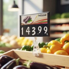 Yol Market Mandallı Manav Kasetliği - Kırmızı (Pakette 10 Adet)