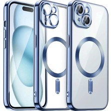 Mey İthalat Mey Ithalat®  iPhone 13 Kılıf Kross Magneticsafe Kapak - Sierra Blue