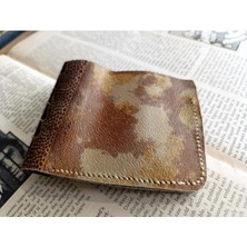 Mahfuz Gerçek Deri Tamamen El Emeği Cüzdan 22CM*8CM * 1 Kağıt Para Alanı 4 Kart Bölmesi Dak5