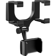 Sezy Dikiz Aynasına Takılan Araç İçi Telefon Tutucu – 360° Ayarlı + Yaylı Kavrama