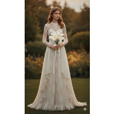 Missus Gelin Çiçek Buketi 8li Gala Çiçeği Inci Detaylı