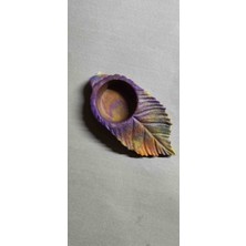 Miina Aksesuar Epoksi Reçine Çeşitli Renklerde Dekore Edilmiş Dekoratif Bir Görünüm Sunan Hediyelik Mumluk Süs Eşyası