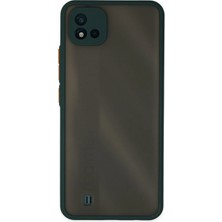 Mey İthalat Mey Ithalat®  Realme C11 2021 Kılıf Montreal Silikon Kapak - Yeşil