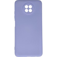 Mey İthalat Mey Ithalat®  Xiaomi Redmi Note 9 5g Kılıf Nano Içi Kadife Silikon - Lila