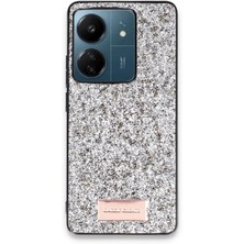 Mey İthalat Mey Ithalat®  Xiaomi Redmi 13C Bright Simli Kapak - Gümüş