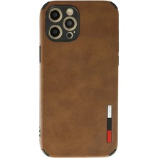 Mey İthalat Mey Ithalat®  iPhone 12 Pro Max Kılıf Loop Deri Silikon - Kahverengi
