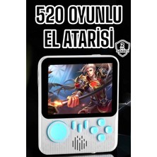 Mini Atari El Atarisi 3.5 Inç Ekran Çift Konsol 666 Adet Retro Oyun Gameboy El Atarisi Midastech