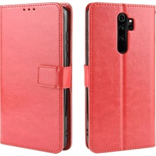 Mey İthalat Mey Ithalat®  Xiaomi Redmi Note 8 Pro Kılıf Trend S Plus Kapaklı Kılıf - Kırmızı