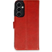 Mey İthalat Mey Ithalat®  Samsung Galaxy A25 5g Kılıf Trend S Plus Kapaklı Kılıf - Kırmızı