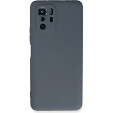 Mey İthalat Mey Ithalat®  Xiaomi Poco X3 Gt Kılıf Nano Içi Kadife Silikon - Gri