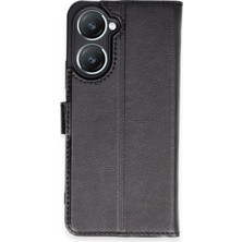 Mey İthalat Mey Ithalat®  Vivo Y18 Kılıf Trend S Plus Kapaklı Kılıf - Siyah