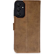 Mey İthalat Mey Ithalat®  Samsung Galaxy A35 5g Kılıf Trend S Plus Kapaklı Kılıf - Taba