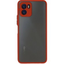 Mey İthalat Mey Ithalat®  Vivo Y15S Kılıf Montreal Silikon Kapak - Kırmızı