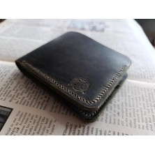 Mahfuz Gerçek Deri Tamamen El Emeği Cüzdan 22CM*8CM * 1 Kağıt Para Alanı 4 Kart Bölmesi Dak7