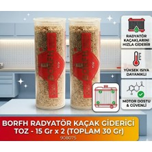 Motorx Borfh Radyatör Çatlak Kaçak Giderici Toz 15 gr 2 Adet - Soğutma Sistemi Onarıcı - Yüksek Isıya Dayanıklı