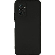 Mey İthalat Mey Ithalat®  Xiaomi Redmi Note 10 Pro Kılıf First Silikon - Siyah