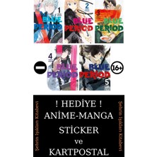 Gerekli Şeyler Yayıncılık Blue Period 1-2-3-4-5 Manga Seti (5 Kitap) / Anime-Manga Sticker ve Kartpostal Hediyeli