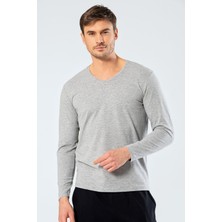 Cacharel Erkek V Yaka Uzun Kollu T-Shirt