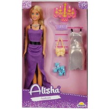 3393 Sun-Rst-Sıs Minik Alisha Yedek Kıyafetli Bebek Set 29 cm - Sunman