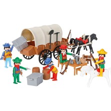 Ergün Collection 04 003 Mini Mekanik Seri 3 Kovboy Arabası -Pilsan Oyuncak