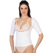 Beyaz Mı Emay 5014 Göğsü Açık Yarım Kollu Korse