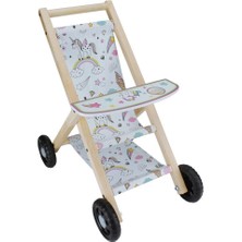 Ergün Collection ÇG71 Okutan, Ahşap Bebek Arabası