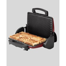 Tost Makinesi Kırmızı Döküm Plaka 6+ Dilim Çok Kapasiteli Izgara Midastech