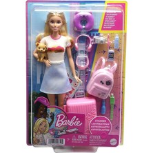 HJY18 Barbie Seyahatte Bebeği ve Aksesuarları ile Hayal Gücünü Geliştiren Oyun Seti