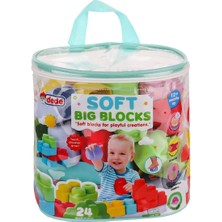 Ergün Collection 04008 Yumuşak Big Bloklar Çanta 24 Parça -Fentoys