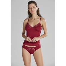 Pierre Cardin Bordo Penye Dantelli Atlet Külot Takım 350
