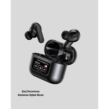 MidasTech Bluetooth 5.3 Anc Kablosuz Kulaklık – Dokunmatik Kontrol, Dijital Ekran ve Uzun Pil Ömrü Midast