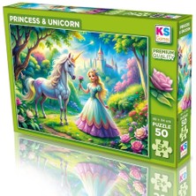 31755 Prınces Unıcorn 50 Parça Puzzle