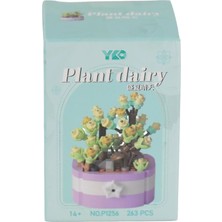 Ergün Collection P1256 Panlos Simülasyon Çiçek Serisi 263 Parça Block Oyuncak