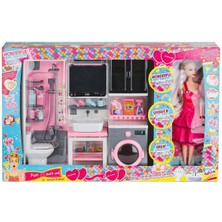 Ergün Collection OYD-02393 Bebek ile Banyo Seti Oyun Zamanı -Oydaş Oyuncak